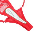 Кружевные стринги Star Night с украшением стразами, красные, S вид 11