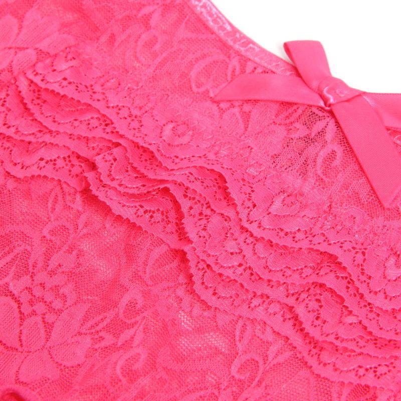 Кружевные трусы с доступом Star Night, розовые, M вид 9