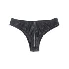 Трусы на молнии StarNight из экокожи, чёрные, S вид 6