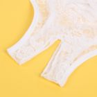 Кружевные трусы с доступом Star Night, белые, M вид 6