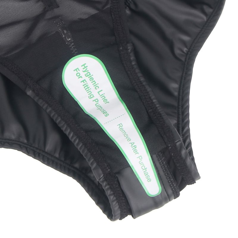 Трусы на молнии StarNight из экокожи, чёрные, M вид 13