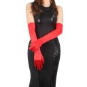 Длинные перчатки Star Night выше локтя, красные, 55 см