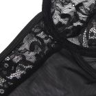 Боди с подвязками на лямках Star Night с кружевом, чёрное, XS-S вид 6