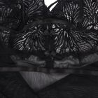 Пеньюар с трусиками Star Night с кружевом на топе и юбке, чёрный, XS-S вид 9