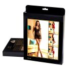 Пеньюар с трусиками Star Night с кружевом на топе и юбке, чёрный, XS-S вид 10