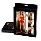 Пеньюар с трусиками Star Night с кружевом, чёрный, XS-S вид 5