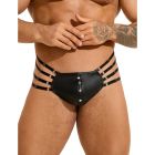 Труси чоловічі Star Night, з чотирма рядами лямок, чорні, XL вид 2