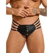 Труси чоловічі Star Night, з чотирма рядами лямок, чорні, XL