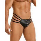 Труси чоловічі Star Night, з чотирма рядами лямок, чорні, XL вид 6