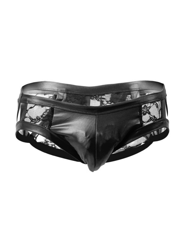 Труси чоловічі Star Night з мереживом та вирізами, чорні, M вид 5