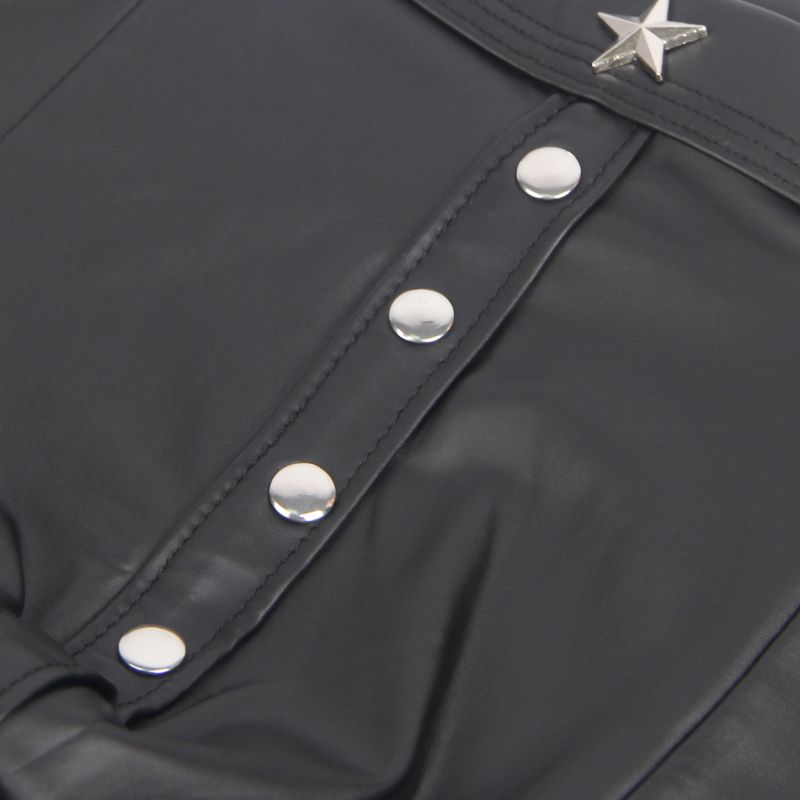 Чоловічі труси-боксери Star Night з імітацією шкіри, чорні, XL вид 10