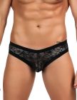 Труси чоловічі Star Night напівпрозорі, з мереживом, чорні, L вид 3