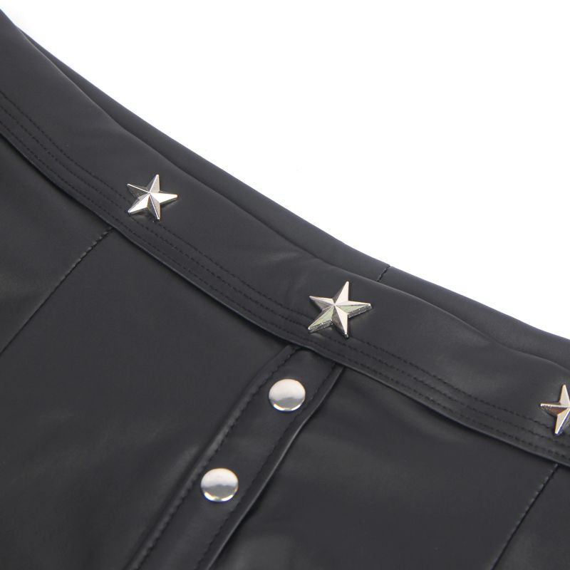 Чоловічі труси-боксери Star Night з імітацією шкіри, чорні, L вид 10