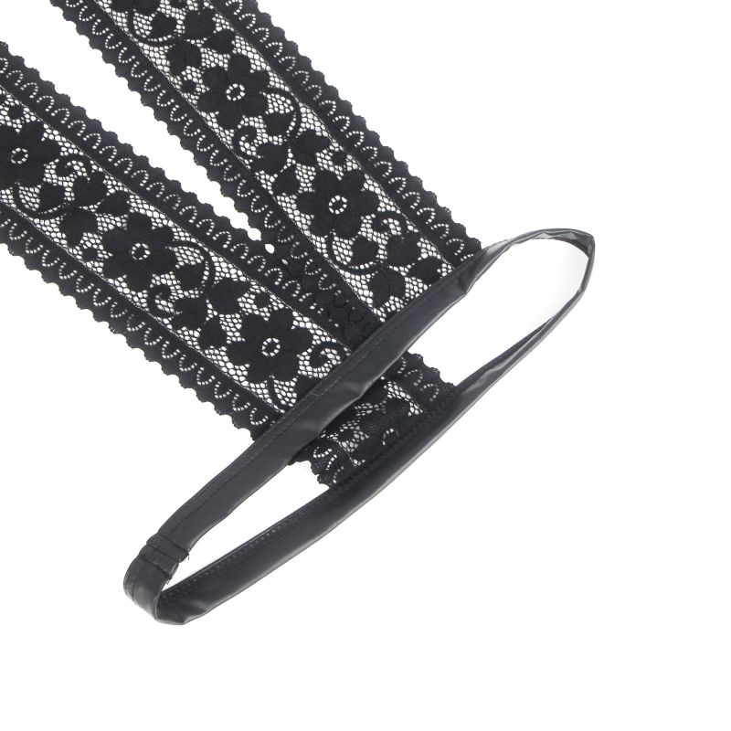 Чоловічі труси відкриті Star Night з мереживом, чорний, M вид 9