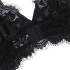Кружевной комплект, лиф и трусики с поясом Star Night, чёрный, XS-S вид 9