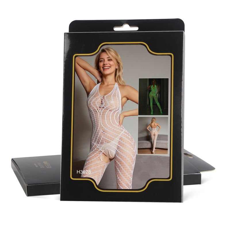 Комбінезон з тканини що світиться у темряві Star Night з доступом, білий, XS-M вид 9