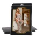 Комбинезон с узорами Star Night с имитацией чулок, белый, XS-M вид 6