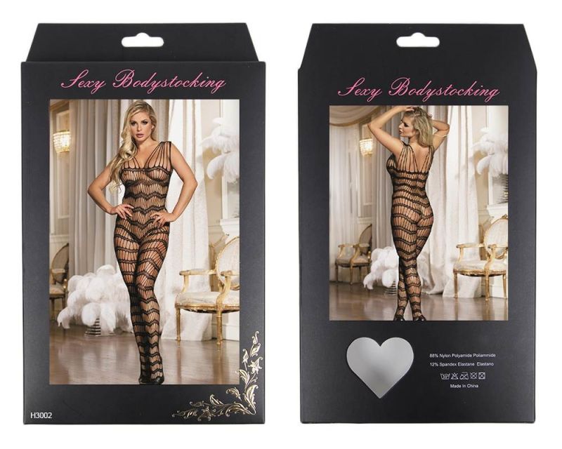 Комбинезон в сеточку, полупрозрачный Star Night, черный, XS-M вид 5