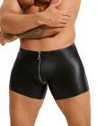 Труси на блискавці, чоловічі Star Night з імітацією шкіри, чорні, XL вид 6