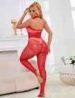 Комбинезон Star Night кружевной, в сеточку, красный, XS-M вид 7