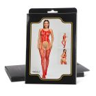 Комбінезон відкритий Star Night мереживний, червоний, XS-M вид 6