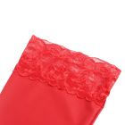 Чулки эластичные Star Night с кружевной коронкой, красные, XS-L вид 6