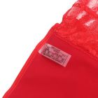 Чулки эластичные Star Night с кружевной коронкой, красные, XS-L вид 8