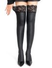 Эластичные чулки Star Night с кружевной коронкой, черные, XS-L вид 3