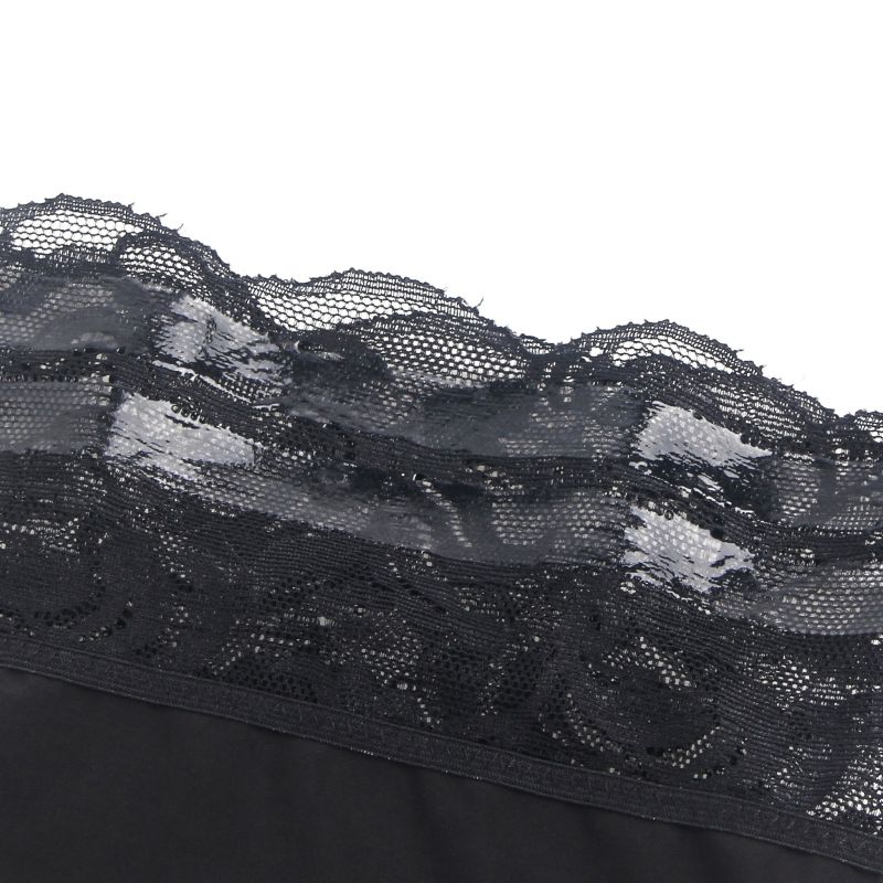 Эластичные чулки Star Night с кружевной коронкой, черные, XS-L вид 7