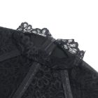 Платье с кружевом Star Night с имитацией винила, черное, S вид 7