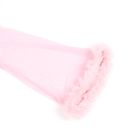 Халатик полупрозрачный Star Night с имитацией меха и поясом, розовый, M-L вид 10