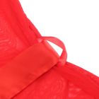 Халатик Star Night с поясом и кружевом, красный, XS-S вид 10