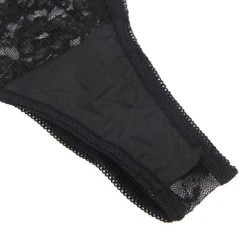 Комплект белья с перчатками Star Night кружевной, черный, XS-S вид 11