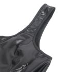 Платье с молнией Star Night с имитацией кожи, черное, XS вид 9