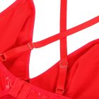 Платье с чокером, глянцевое Star Night Wet Look с имитацией винила, красное, S вид 6