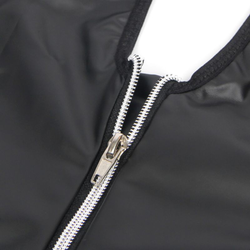 Мини-платье с молнией и подтяжками Star Night с имитации кожи, черное, S вид 7