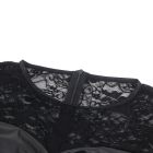 Платье с кружевом Star Night с имитацией кожи, черное, S вид 9