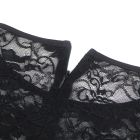 Платье с кружевом Star Night с имитацией кожи, черное, S вид 10