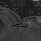 Платье с кружевом Star Night с имитацией кожи, черное, S вид 12