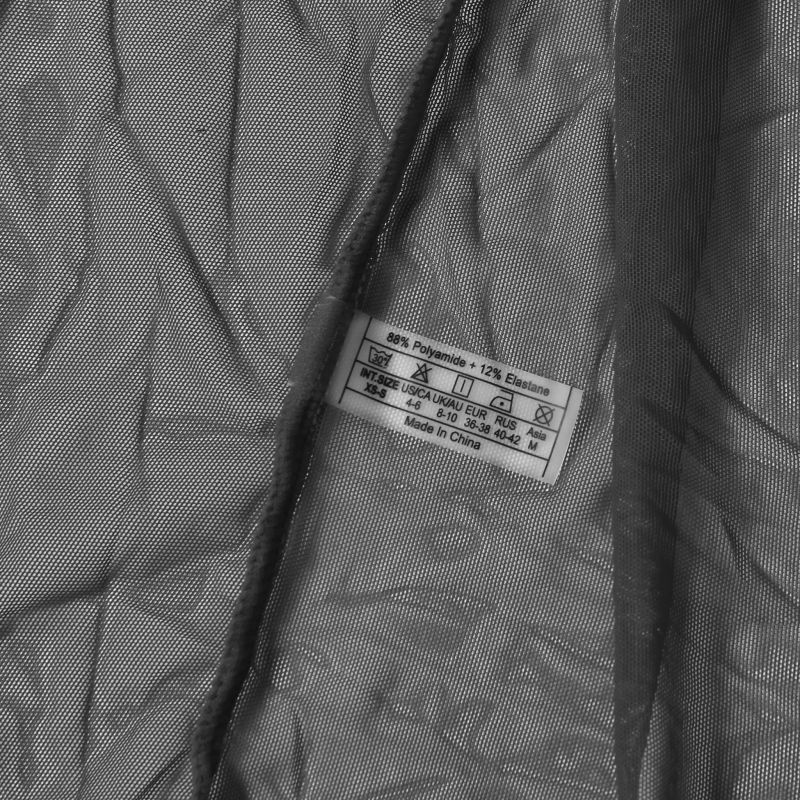 Халат Star Night с кружевом и поясом, черный, XS-S вид 14