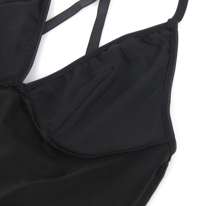 Платье с чокером, глянцевое Star Night Wet Look с имитацией винила, черное, S вид 7