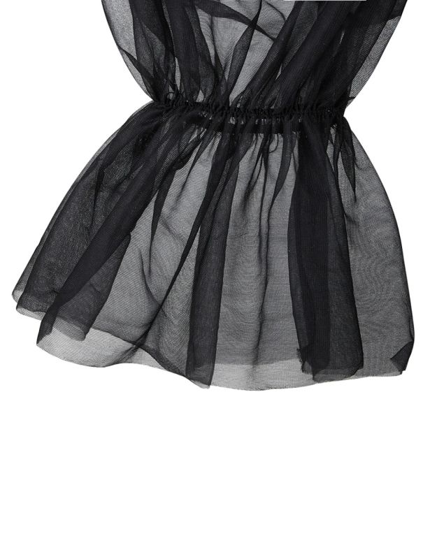 Корсет із рукавами Star Night 12 Plastic Bones на зав'язках стрічках, чорний, XS вид 10