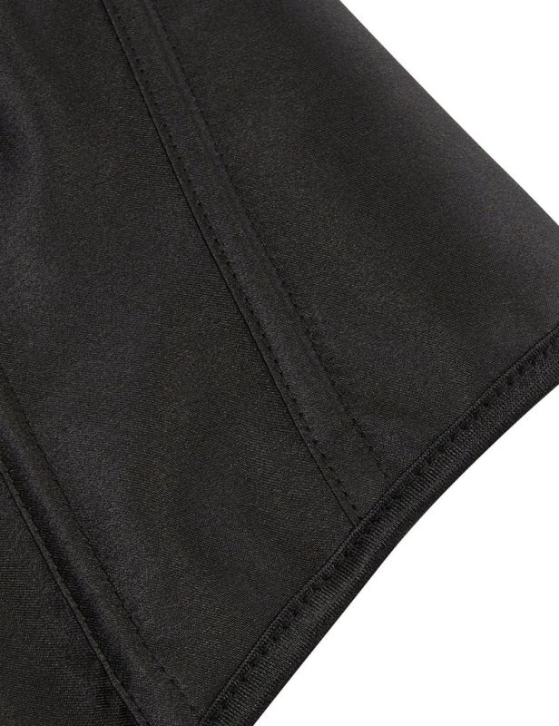 Корсет на зав'язках стрічках із бретелями Star Night 12 Plastic Bones з підтримкою бюста, чорний, S вид 13