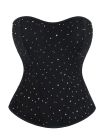 Корсет зі стразами Star Night 6 Plastic Bones чорний, XS вид 10