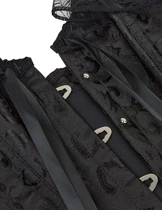 Корсет черный Star Night 12 Plastic Bones, XS вид 12