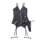 Корсет с подтяжками и подвязками Star Night на молнии, черный, S вид 5