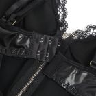 Корсет с подтяжками и подвязками Star Night на молнии, черный, S вид 8