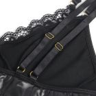 Корсет з підтяжками та підв'язками Star Night на блискавці, чорний, L вид 8