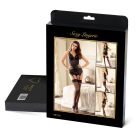 Корсет з підтяжками та підв'язками Star Night на блискавці, чорний, L вид 14