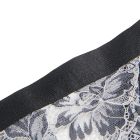 Комплект белья кружевной Star Night с цветочным принтом, черно-белый, 3XL–4XL вид 10